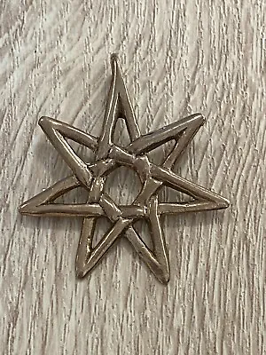 Fairy Star 7 Point Star Pendant Bronze Septagram Heptagram Fairy Star • $30