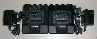 MOTOROLA OEM HTN9702A STANDARD CHARGERS FOR MODELS GP300/GP350 GTX (lot Of 2) • $19