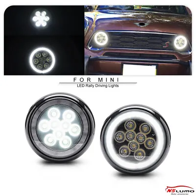 DRL Halo Ring LED Rally Driving Headlight For Mini Cooper S R55 R56 R57 R58 R59 • $138.99