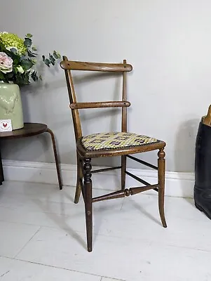 Cane Edwardian Cane Seated Chair Turned Double Stretchers FREE POSTAGE  • £120