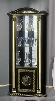 £750 • Buy The Versace Design Italian Rossella Black/Gold Corner Unit Luxury
