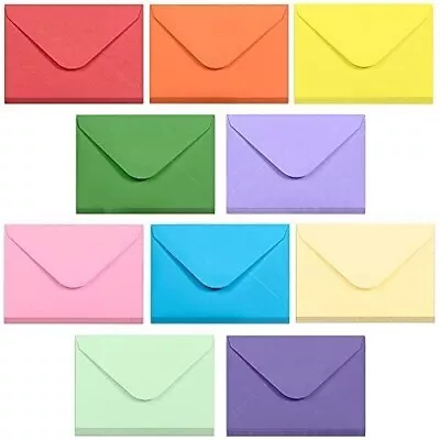 Gift Card Envelopes 100 Count Mini Envelopes Paper Business Multicolored • $10.35