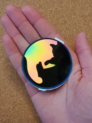 Holographic Cute Cat Decal -  Vinyl Art Stickers For Decoration • £2.89