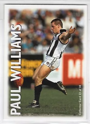 AFL Optus Vision 1996 Paul Williams Collingwood • $9.99