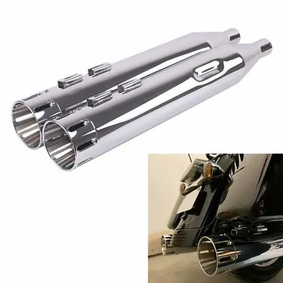 SHARKROAD 4.5 Slip On Mufflers For Harley 95-16 Touring Street Glide Exhaust • $259.99