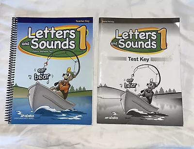 Set ABeka 1st Grade Letters And Sounds 1 Teacher Key & Test Key  Fifth Edition • $19.99