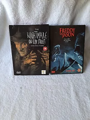 A Nightmare On Elm Street Collection  1 -5 Like New + Freddy Vs Jason (dvd) • £30