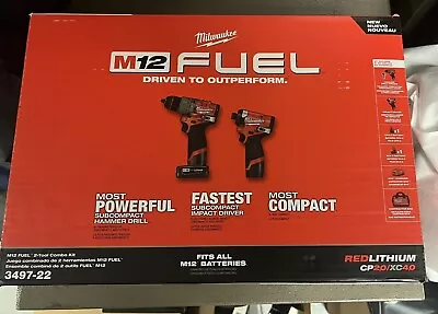 Brand New Milwaukee 3497-22 M12 Fuel 2-tool Combo Kit. Great Price. • $180