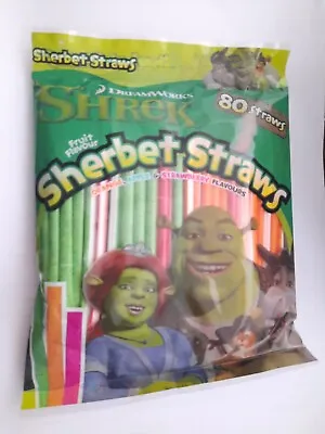 £4.47 • Buy 80 X SHREK Sherbet Straws Sweets Dreamworks Shrek Sweets NEW