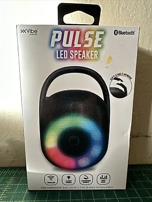 BRAND NEW Bluetooth Portable VIBE PULSE LED Speaker Deep Base Wireless Compact • $13.95