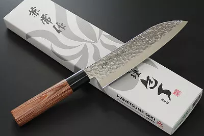 SEKI KANETSUNE Hammered Forged Premium Japanese Santoku Knife AU • $43