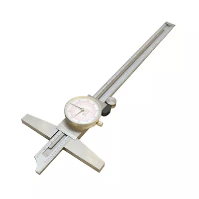 8 Inch/200mm Metric Dual Reading Dial Caliper Stainless Steel Measurement Tool • $34.77