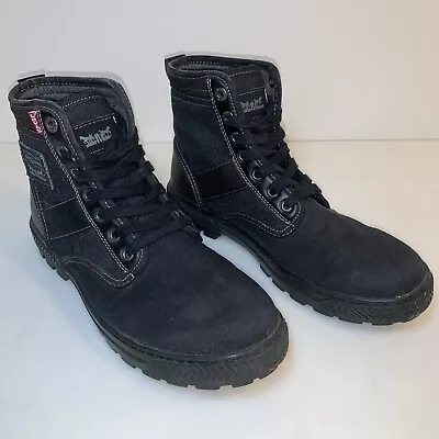 Levi's Richmond Men's Casual Comfort Denim Boots Black 517611-01A Size 10.5 US • $24.50