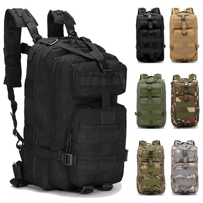 Men Outdoor Tactical Backpack Military Rucksack Waterproof Travel Camping Hiking • $34.99