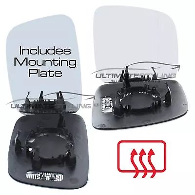 Mirror Glass VW Transporter T5 Van 2003-2010 Heated Aspherical & Convex 1 Pair • $29.72