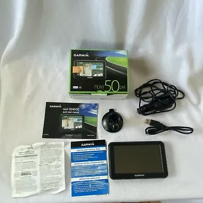 GARMIN Nuvi 50LM GPS Navigation Black 5.5  LCD SCREEN W/accessories IN BOX • $24.88