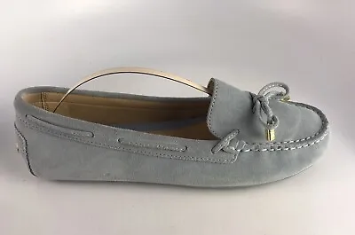 Michael Michael Kors Woman's Daisy Moc Suede Flats Pale Blue Sz 8 M • $33.99