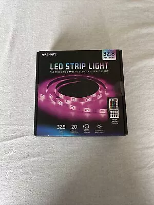 Merkury Innovations LED Strip Light Flexible RGB Multicolor Light 32.8’ NEW • $7.08