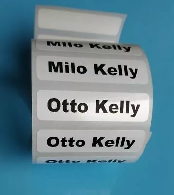 £2.50 • Buy Stick On Waterproof School Kids Printed Name Labels Stickers Tags For Belongings