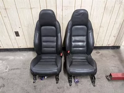 07 Corvette C6 Pair Of Front Black Leather Seats  • $850