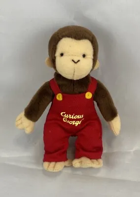 Curious George 5” Red Overalls Miniature Toy Plush No Tush Tag • $10.95