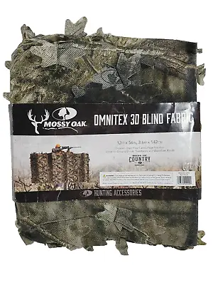 3D Leafy Blind Making Fabric Mossy Oak Omnitex Break-Up Camouflage 12ft X 56in • $17.95