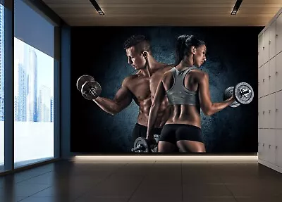 3D Gym Exercise ZHUA571 Wallpaper Wall Murals Removable Self-adhesive Amy • $13.04