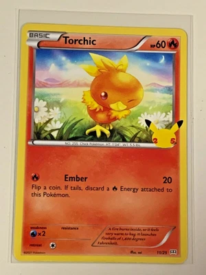 $0.99 • Buy 2021 Pokemon 25th Anniversary Mcdonalds Promo 11/25 TORCHIC Non Holo