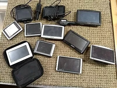 Lot Of 11 Garmin TomTom Magellan Nextar GPS Navigators - FOR PARTS! (S1-3) • $94.04