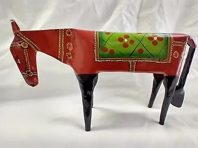 Horse Sculpture ~ Vintage Hand-Painted Metal • $15