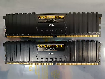 Corsair 32GB DDR4 3000Mhz Ram 2 X 16GB Vengeance LPX PC Memory Desktop Tested321 • £54.43