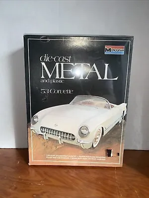 Monogram 53 Corvette Die-Cast Metal & Plastic Model Kit 1/24th Scale new Sealed • $30