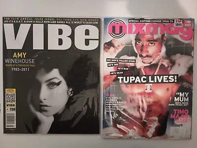 Vibe Mixmag 2011 Winehouse And 2001 Tupac Magazine Lot • £14.46