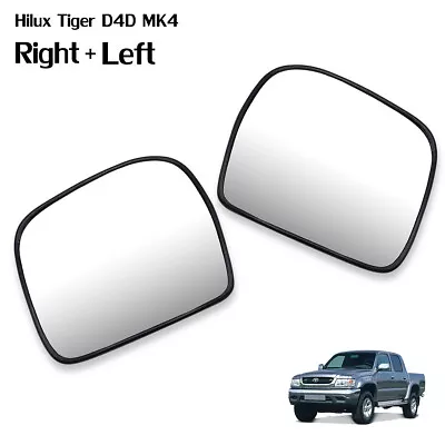 Pair Wing Side Door Mirror Glass Lens For Toyota Hilux Tiger D4D MK4 1998 2004 • $63.92