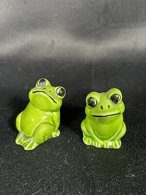 Vintage Whimsical Miniature Frog Figurines Set Of 2 Inarco Japan • $14.99