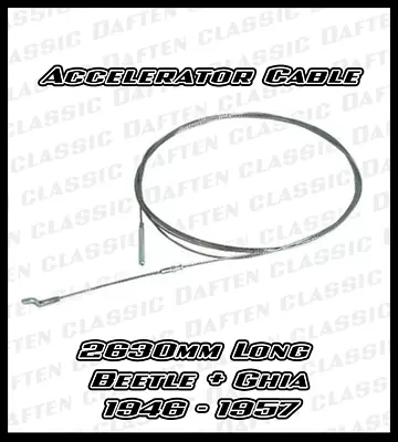1952-57 VW Beetle Cofle Accelerator Cable Volkswagen Bug 111721555A • $6.13