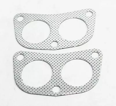 2PCS 4-2-1 Header Gaskets For 90-00 Honda Civic EX Sedan 1.6L SOHC D15 / D16 B16 • $8.99