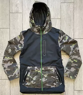 Volcom Ski Jacket S Full Zip Black Green 10000 MM Snowboard Coat Vented Mens • $70