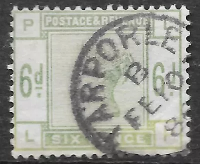 GB Queen Victoria Stamp SG194 6d Dull Green - Good Colour R13895 • $1.87