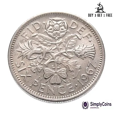 Sixpence Elizabeth Ii Coin - 1953 To 1967  - Choice Of Year • £1.34