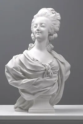 Marie Antoinette Bust Sculpture - 46.6cm / 18.3  - Female Marble Sculpture • $640.70