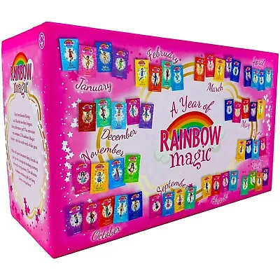 Daisy Meadows A Year Of Rainbow Magic Fairy 52 Books Children's Pack Box Set • £37.04