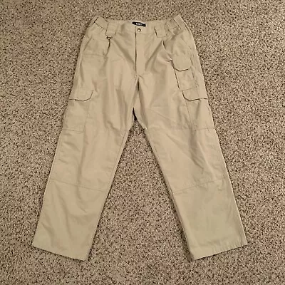 5.11 511 Tactical Series Mens Pants Tan Khaki Size 34x30 Cargo Taclite Pro • $19.99