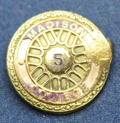 Madison College 5-Year 10k GF Service Pin - JMU - James Madison - Vintage • $13.49