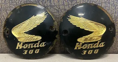 Vintage Original Honda CB77 CL77 300 Motorcycle Gas Tank Emblems Badges • $211.95