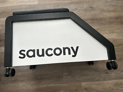 Saucony Modern Padded Roll Cart Shoes Sneakers Fitting Stool White Black • $175