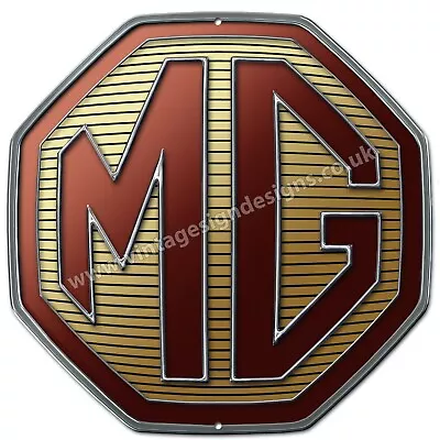 Mg Marque Machine Cut Metal Sign.overall Size 12  X 12  Garageman Cave Sign. • $21.07