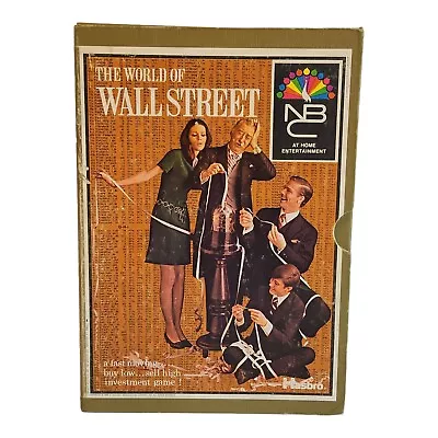 Vintage 1969 NBC TV's The World Of Wall Street Bookshelf Board Game **COMPLETE** • $17.99