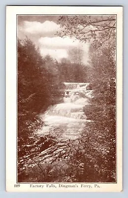 Vintage Factory Falls Dingman's Ferry Pa Postcard Ih • $5.99