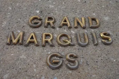 Mercury Grand Marquis GS Trunk Letters Emblem Badge Logo Gold OEM Genuine Stock • $13.40